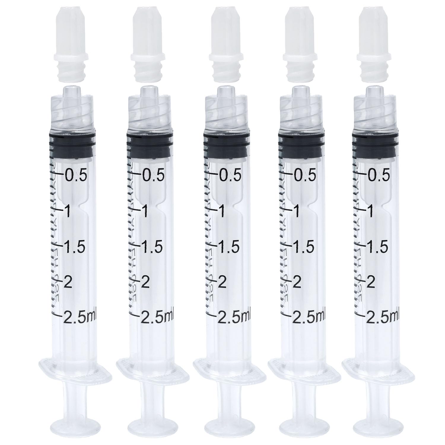 2.5ml Syringes Without Needles, 2.5cc Luer Lock Syringe - 30 Pack