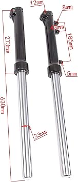 Pair of Front Fork Suspension Shock Absorber for Dirt Pit Pro Trail Bike