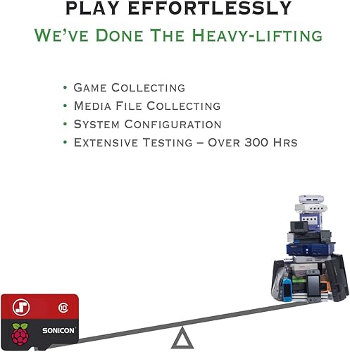 Vista 2 de Sonicon Tarjeta microSD de emulador RetroPie Batocera precargada con DCNESSNESSegaMegadriveGenesisGBAtariArcadeN64 para Raspberry Pi 44B400 512 GB