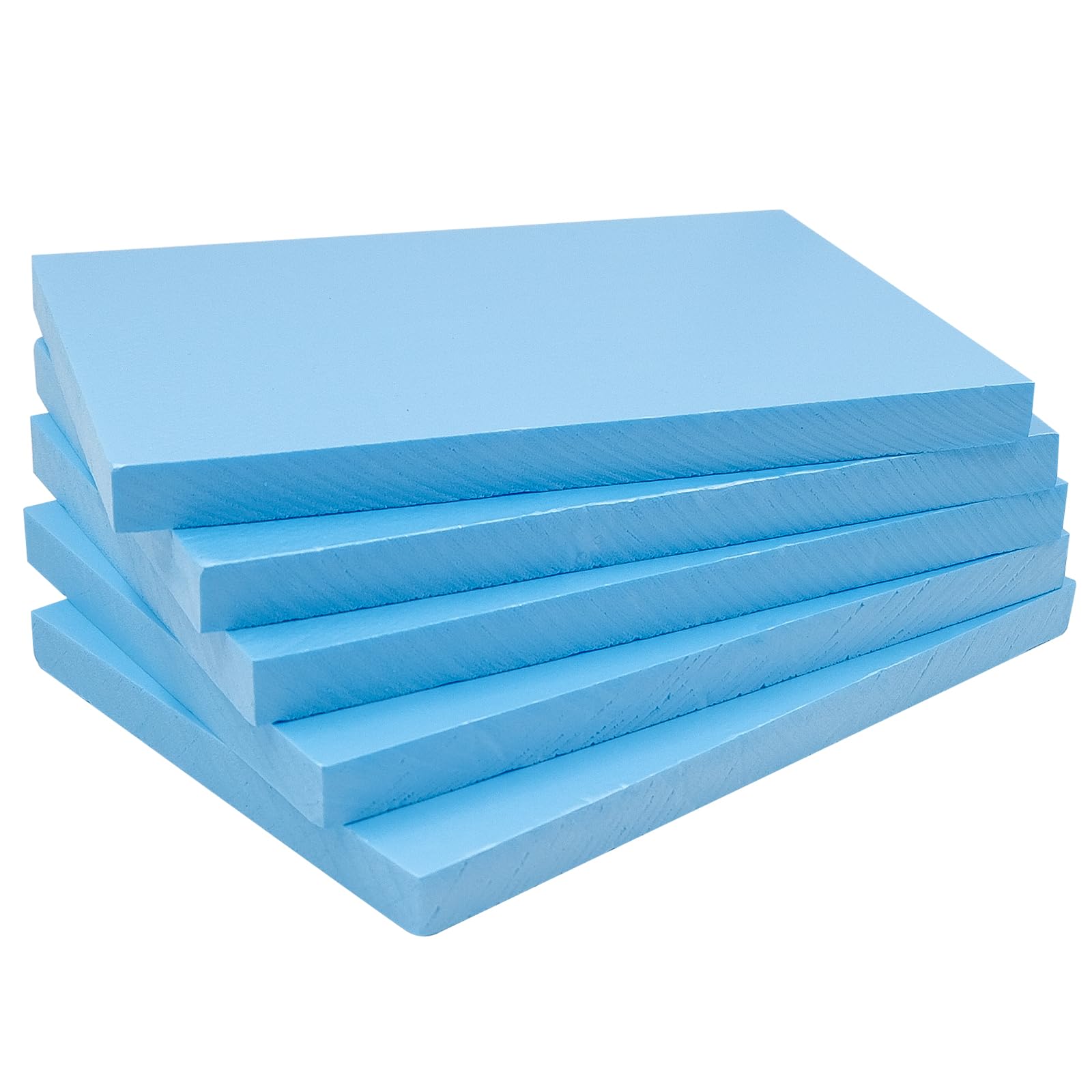Lot de 5 panneaux en mousse pour travaux manuels, feuille de mousse en polystyrène haute densité de 20 mm d'épaisseur, feuilles de mousse XPS rectangulaires pour projets de modélisme