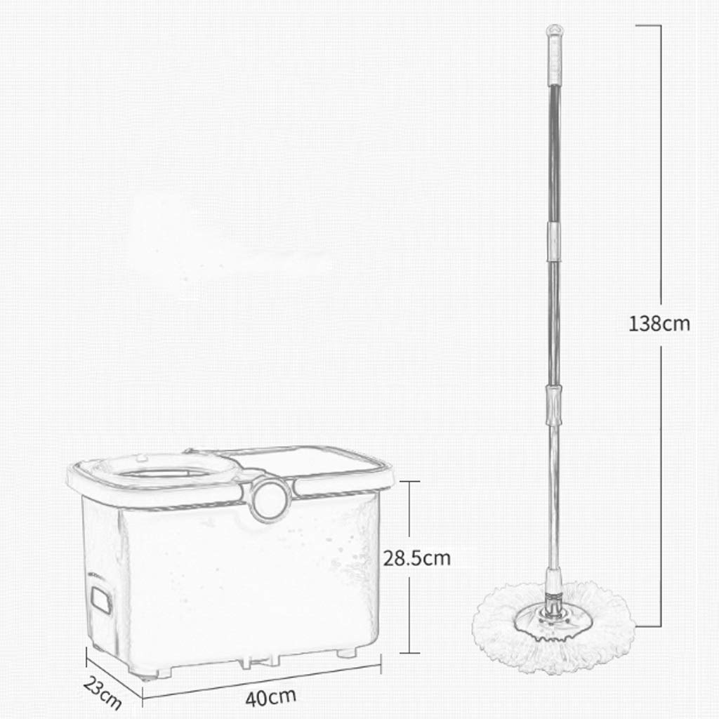Fregona giratoria, Cubo for trapeador, Genuino con Cubo Giratorio Rodillo C