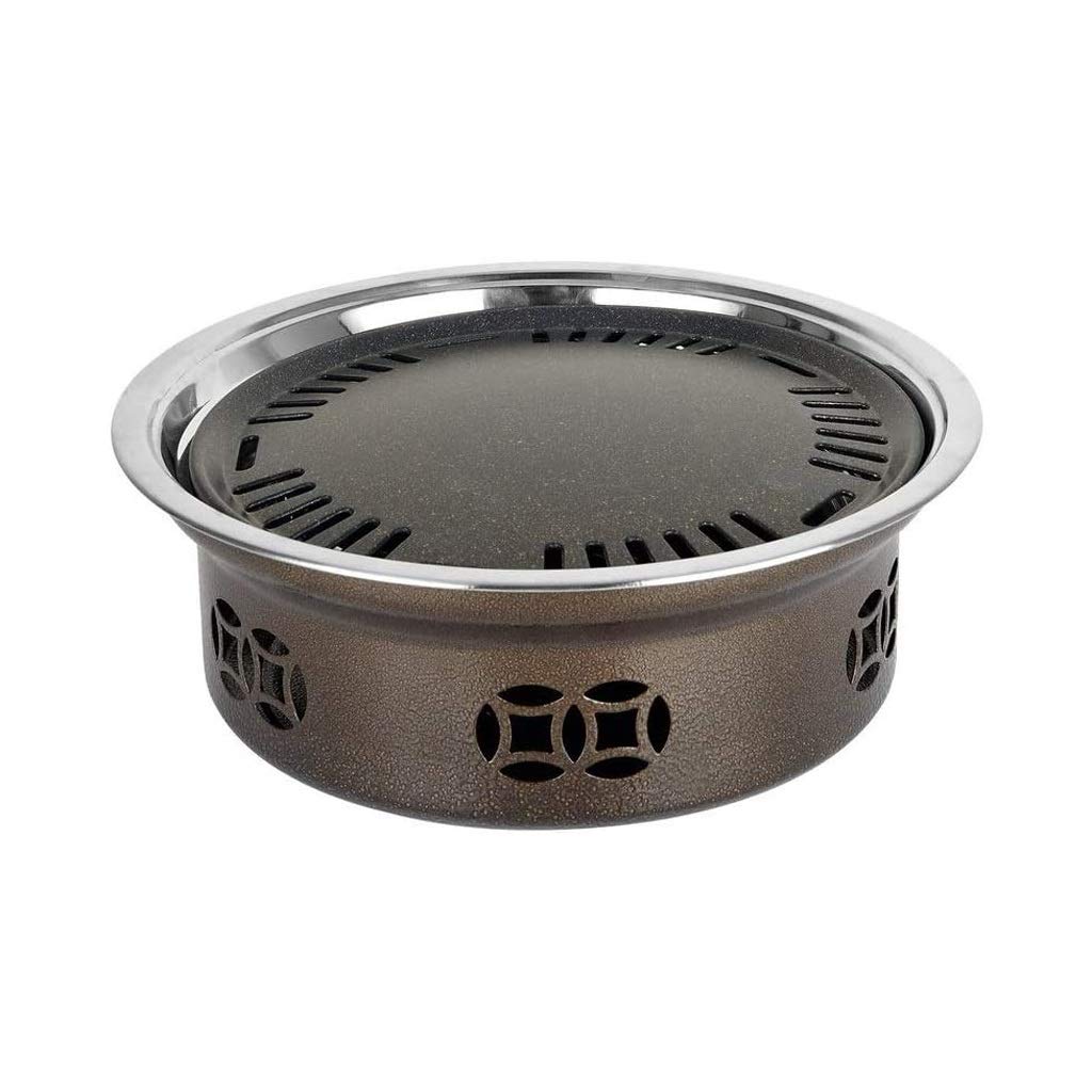 Grill Ogrodowy Przenośny Okrągły Grill Bezdymny Grill Domowy Grill Na Węgiel Drzewny