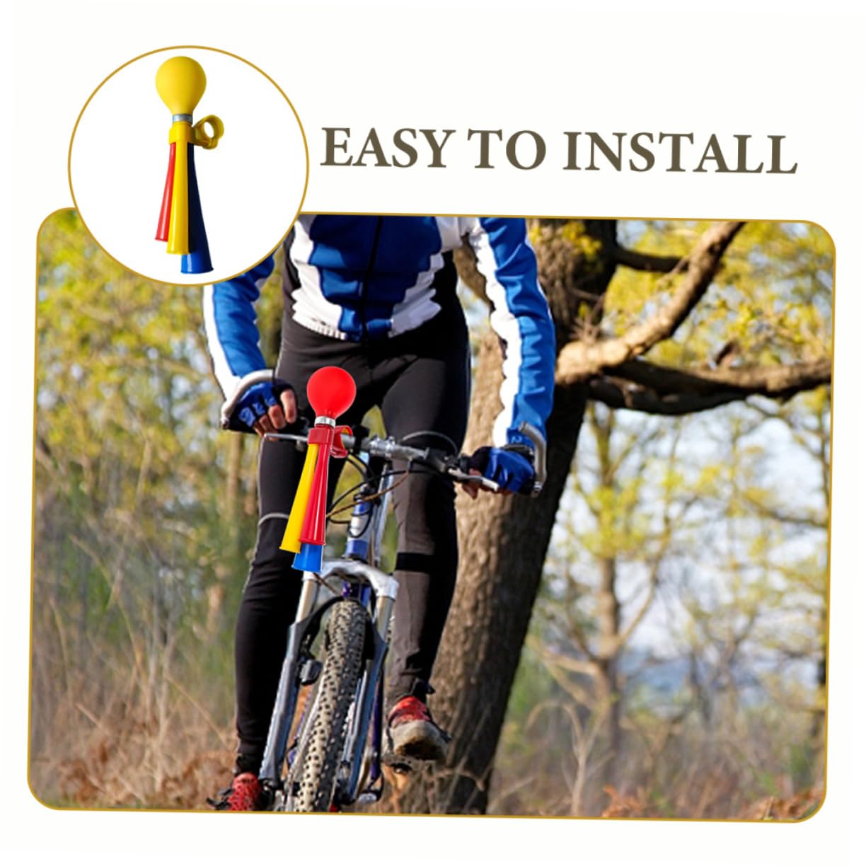 BELLIFFY 3pcs Outdoor Cycling Bike Horns Wear-Resistant Retro Squeeze Bugle Horns for Bicycles Easy to Install Handlebar Accessories Loud and Crisp Sound for