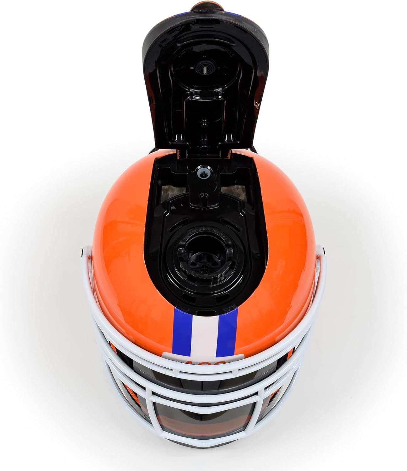 Clemson University - Tigers Single Cup Coffee Maker - Coffee Machines with Single Pod Compatible, Fast Brew, Unique Design, Iconic Helmet Design for Fans, Dorm, Office & Home