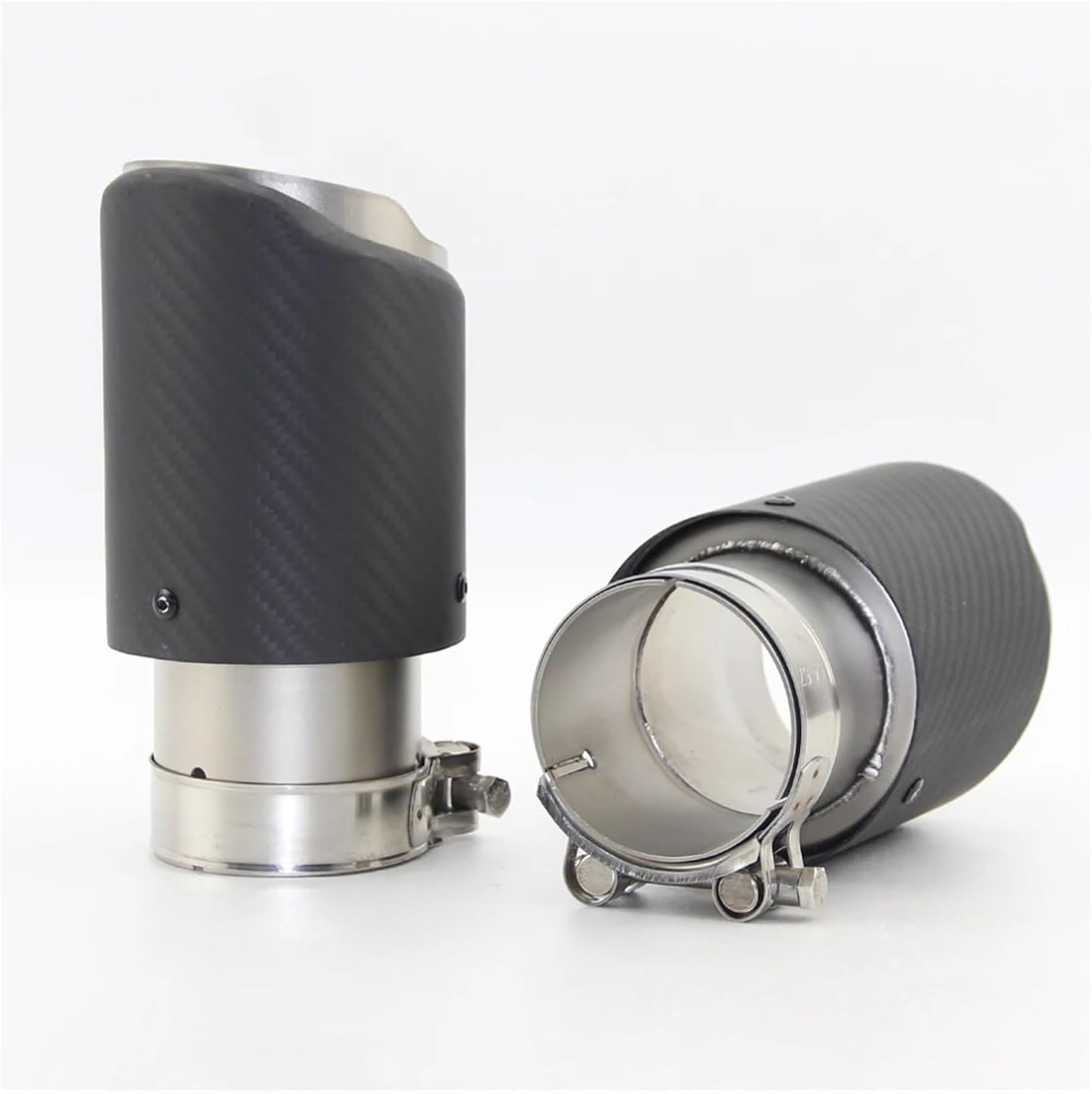 排気チップマフラーテールスロートステンレススチールカーボン