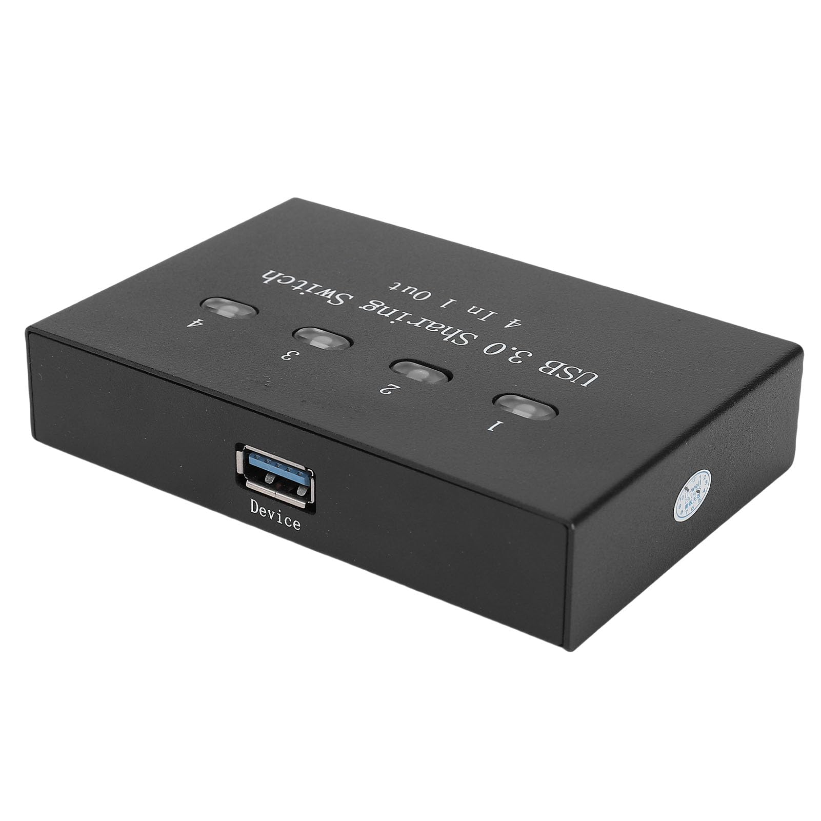 USB-Drucker-Sharing-Switch, Manueller 4-Port-Switcher für 4 Computer, die Sich Einen Drucker Teilen, USB 3.0-Hochgeschwindigkeitsübertragung mit Plug-and-Play, Manuelles Umschalten für den