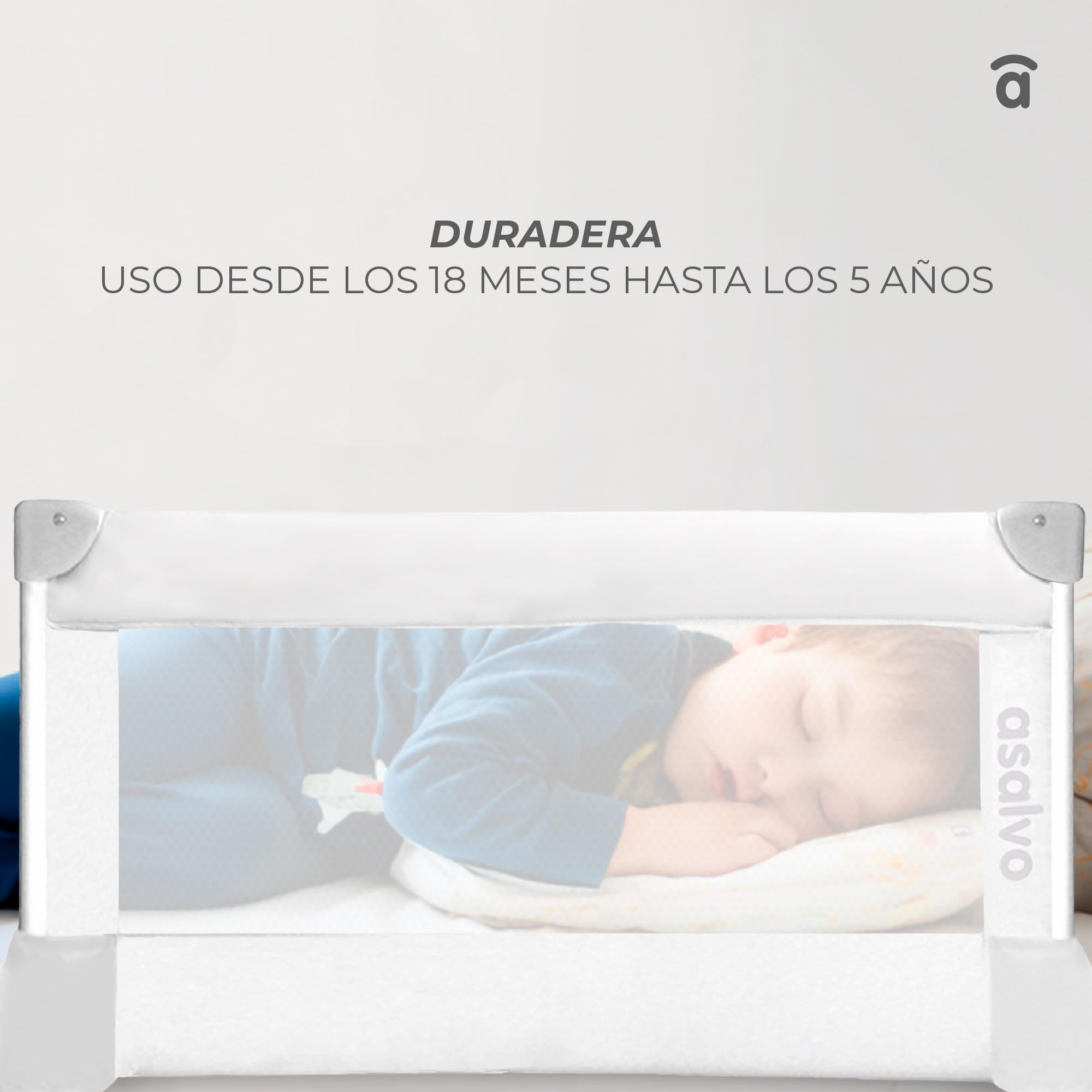 Asalvo 151508 Sponda del Letto, Bianco, 90 X 43.5 cm