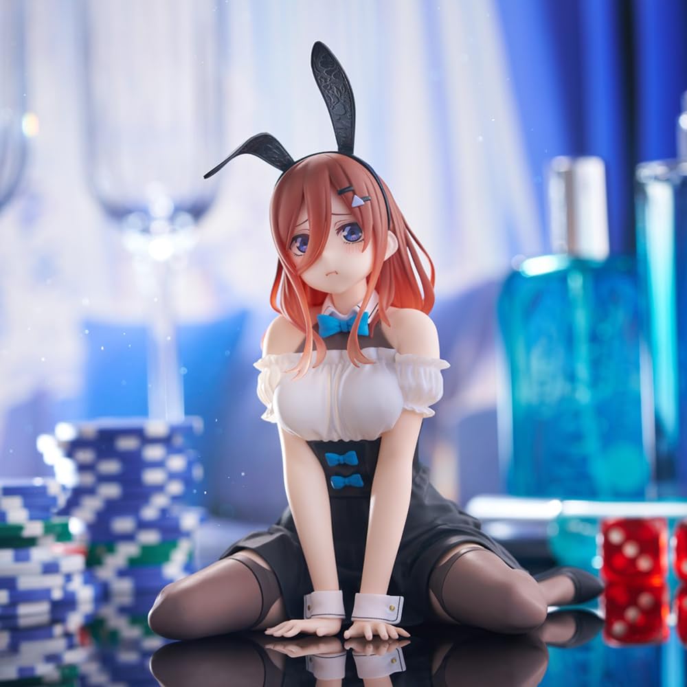 DEXSHUN 3 figuras de anime Bunny Girl Nakano Ichika/Nino/Miku Figura Kawaii Niña Figura Modelo Figura PVC Estatua Ornamento Decoración de Escritorio Coleccionable 13 cm