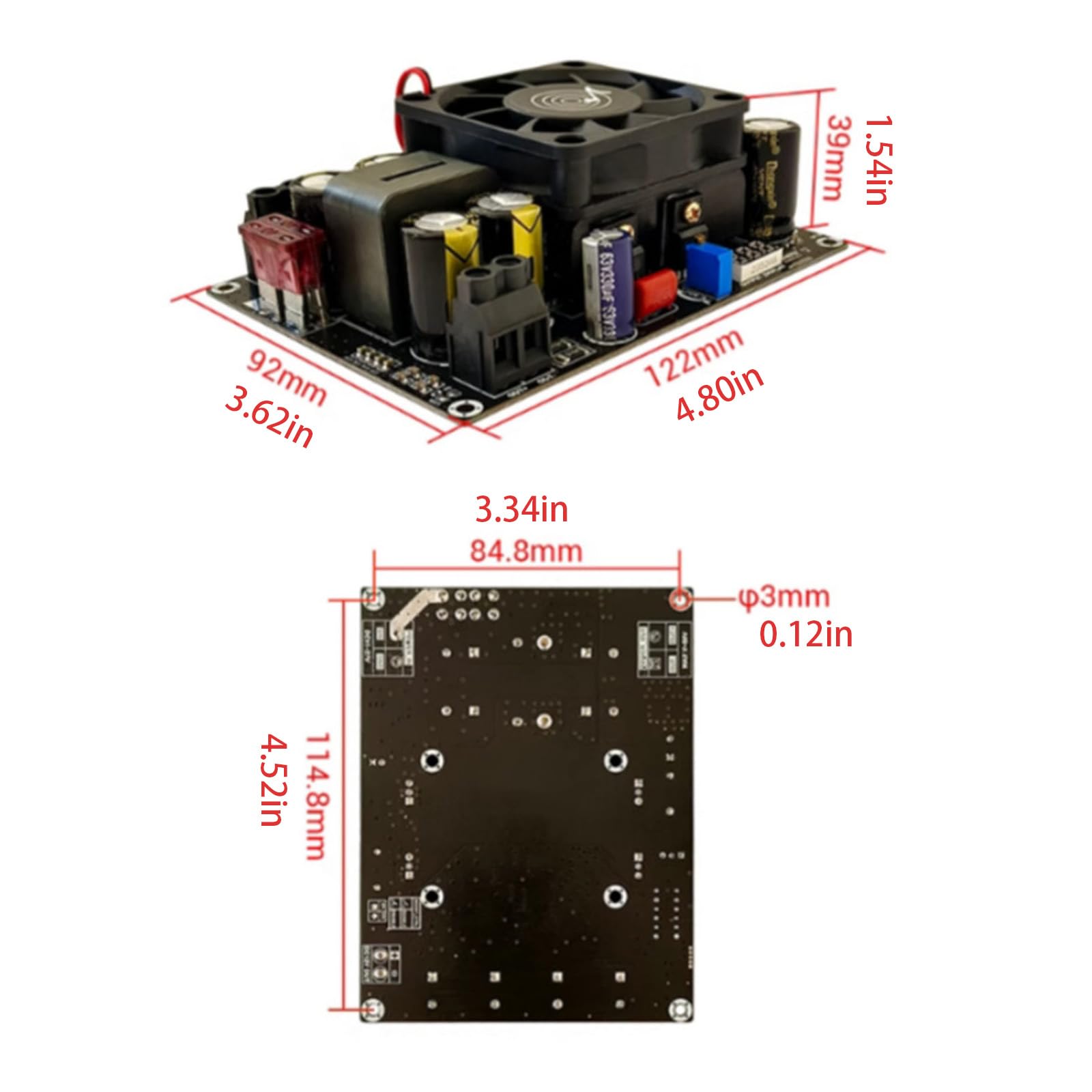 Precisions - Módulo potenciador de voltaje ajustable de 12 V, 24 V a 50 V, 500 W, salida para aficionados técnicos e ingenieros, módulo de voltajes variables