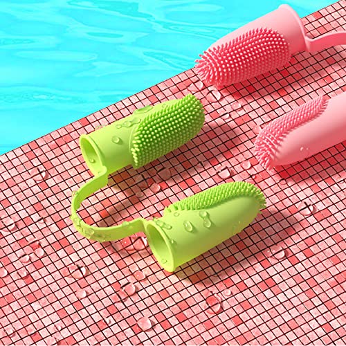 Image of 2 Pack Dog & Cat Toothbrush, Finger Toothbrush Kit,135ºSurround Fine Soft Bristles,Double-Finger Toothbrush Dental Care, Easy Teeth Cleaning for Dogs,Puppies, Cats and Small Pets