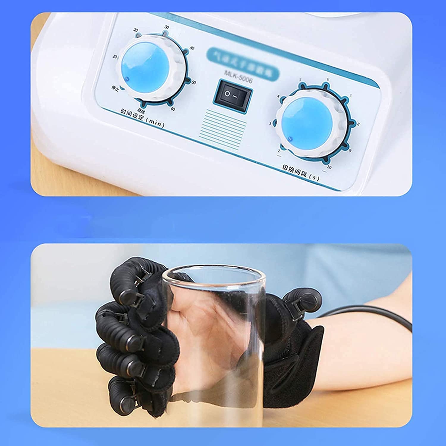 Guantes De Robot De Rehabilitación, Función De Entrenamiento De Dedos De La Mano, Equipo De Ejercicios De Recuperación, Ejercicio De Extensión De Dedos para Pacientes con Hemiplejia
