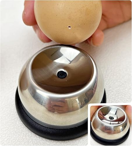 Miniatura 7 de jawbush - Perforador de huevos de acero inoxidable para huevos crudos, póquer de huevos resistente con base resistente y pin afilado para obtener