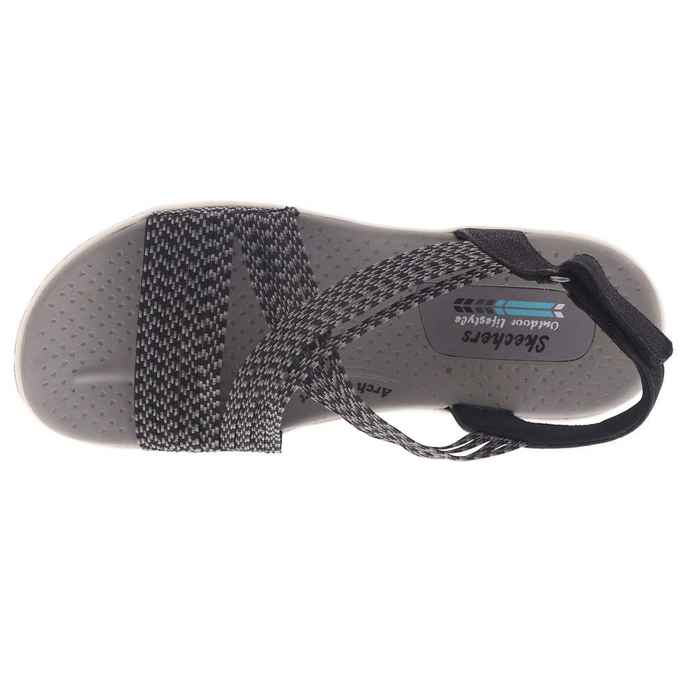 Skechers Reggae Cup-oh, Snap!, Sandalias de Punta Descubierta Mujer