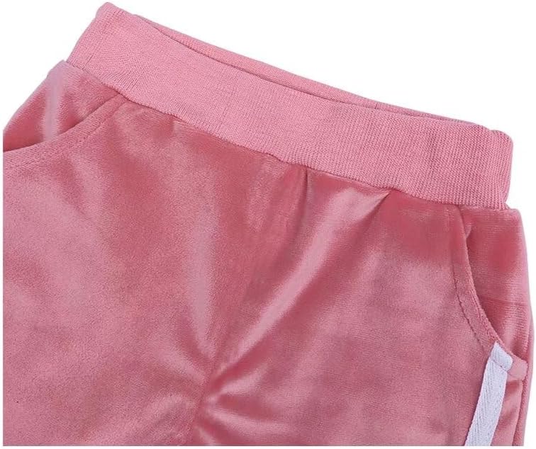 Toddler Boys Girls Velvet Hoodie Sweatpants Outfits Set - Image 5