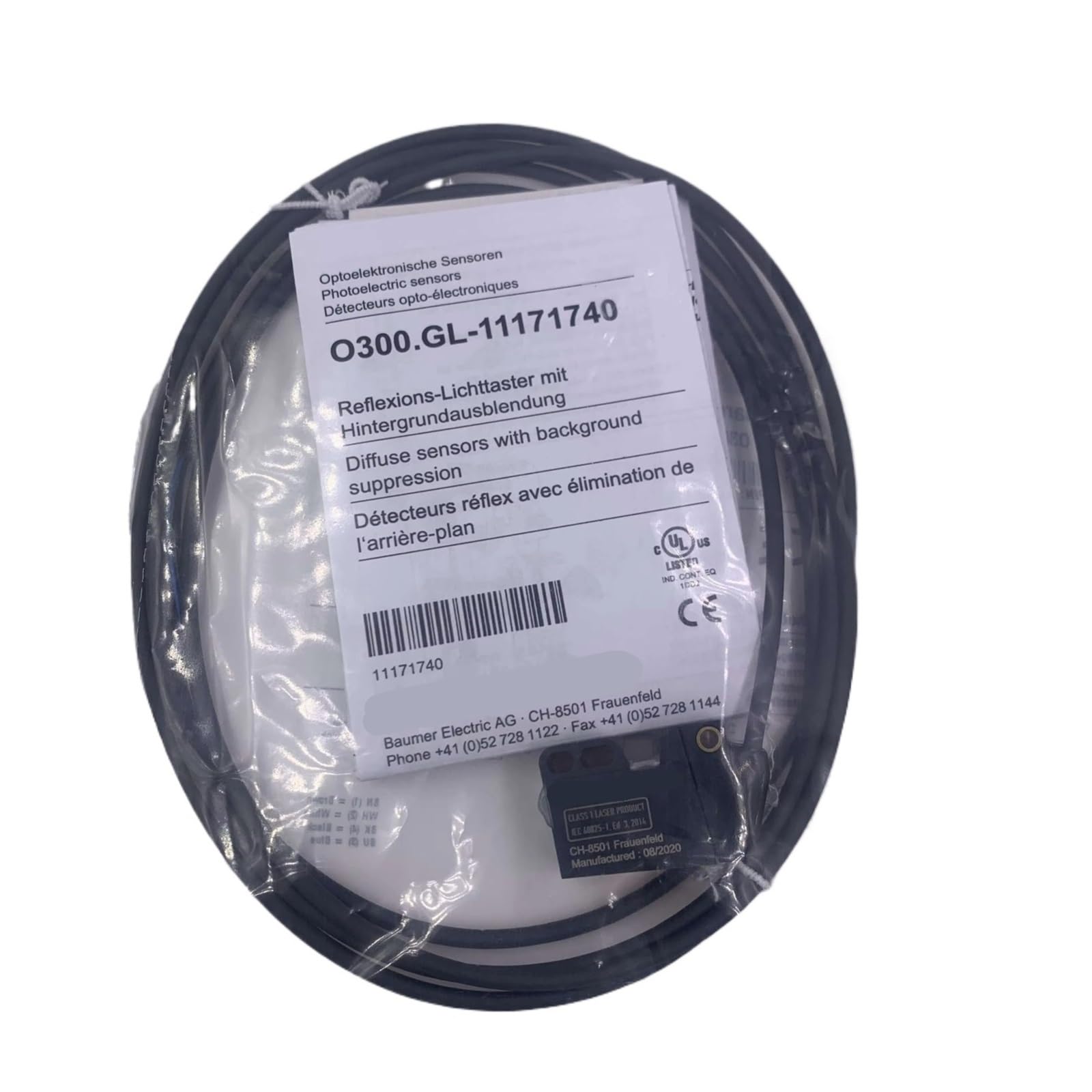NACODLUL O300.GL-11171740 O300.GL-GW1J.72CU photoelectric switch