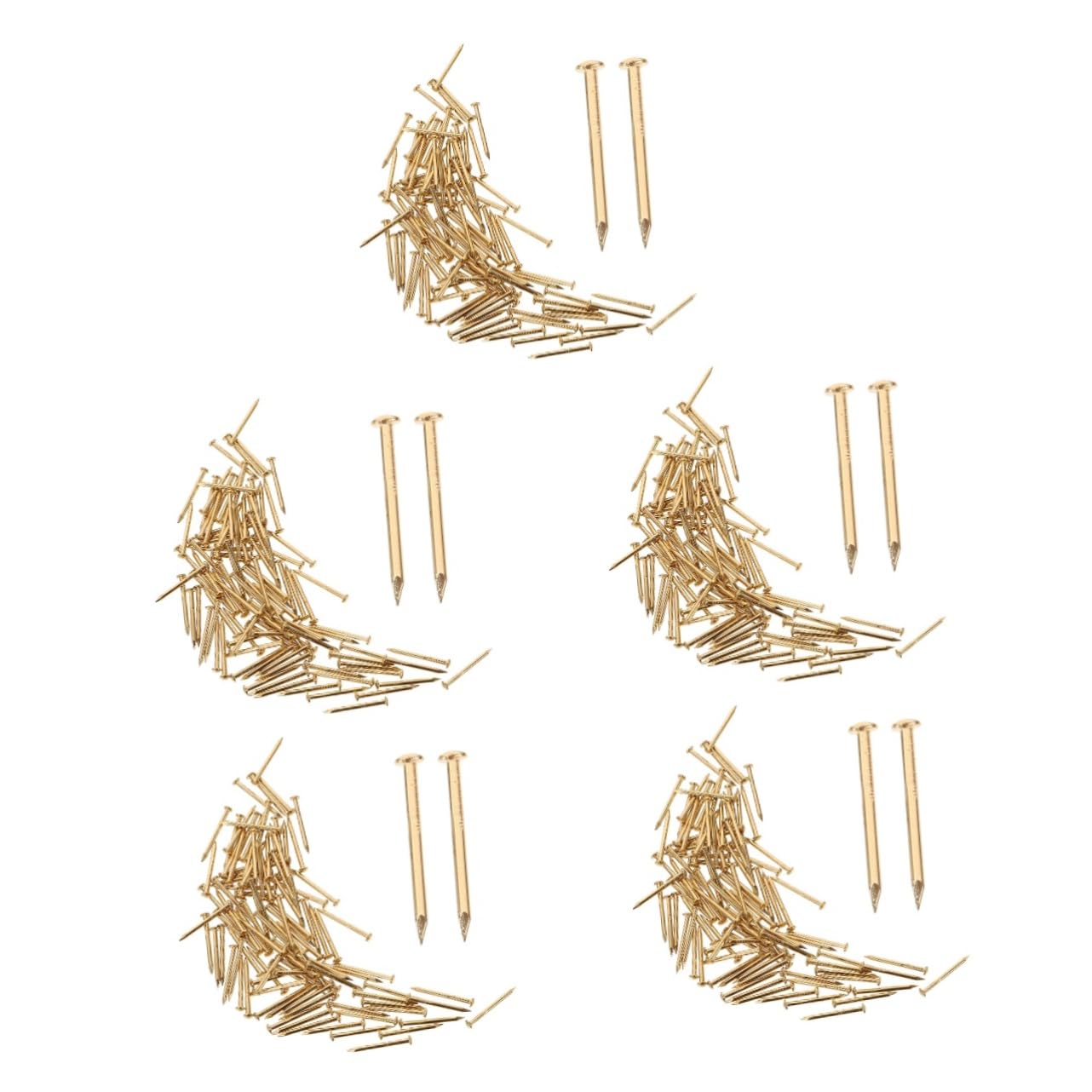UKCOCO 1000pezzi Chiodi Rame Chiodi Per Fissaggio Rame Per Progetti Di Falegnameria e Decorazione Alta Durezza Penetrante Per Appendere Foto e Riparare Mobili Design Semplice e Linee