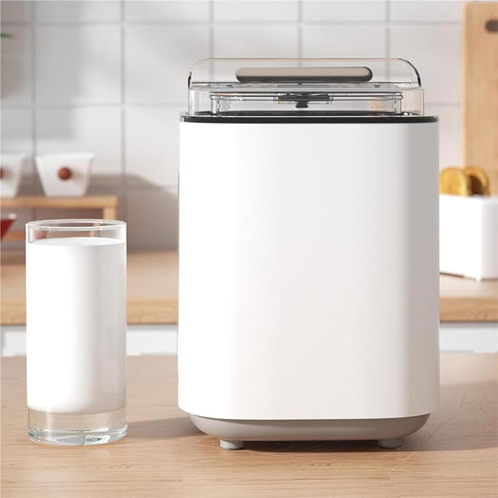 W pełni automatyczna maszyna do produkcji jogurtu, wspomaga zdrowie jelit dzięki bogatemu w probiotyki domowemu jogurtowi, pojemność 800 ml, do przygotowywania domowych greckich dań