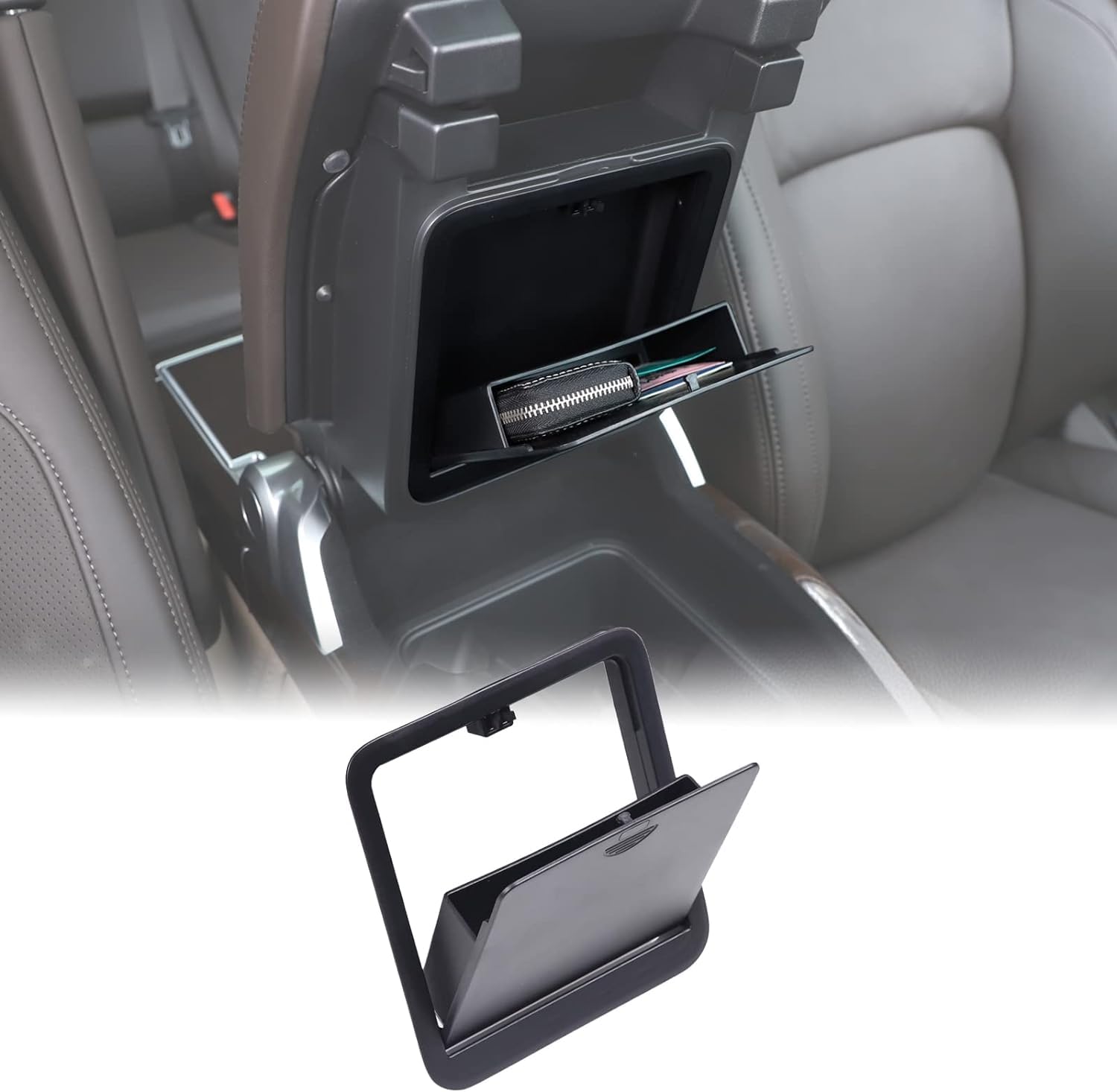 KASTWAVE Car Armrest Storage Box for Land Rover Range Rover 2018-2022, Hidden Organizer Tray and Container Insert for Better Space Management