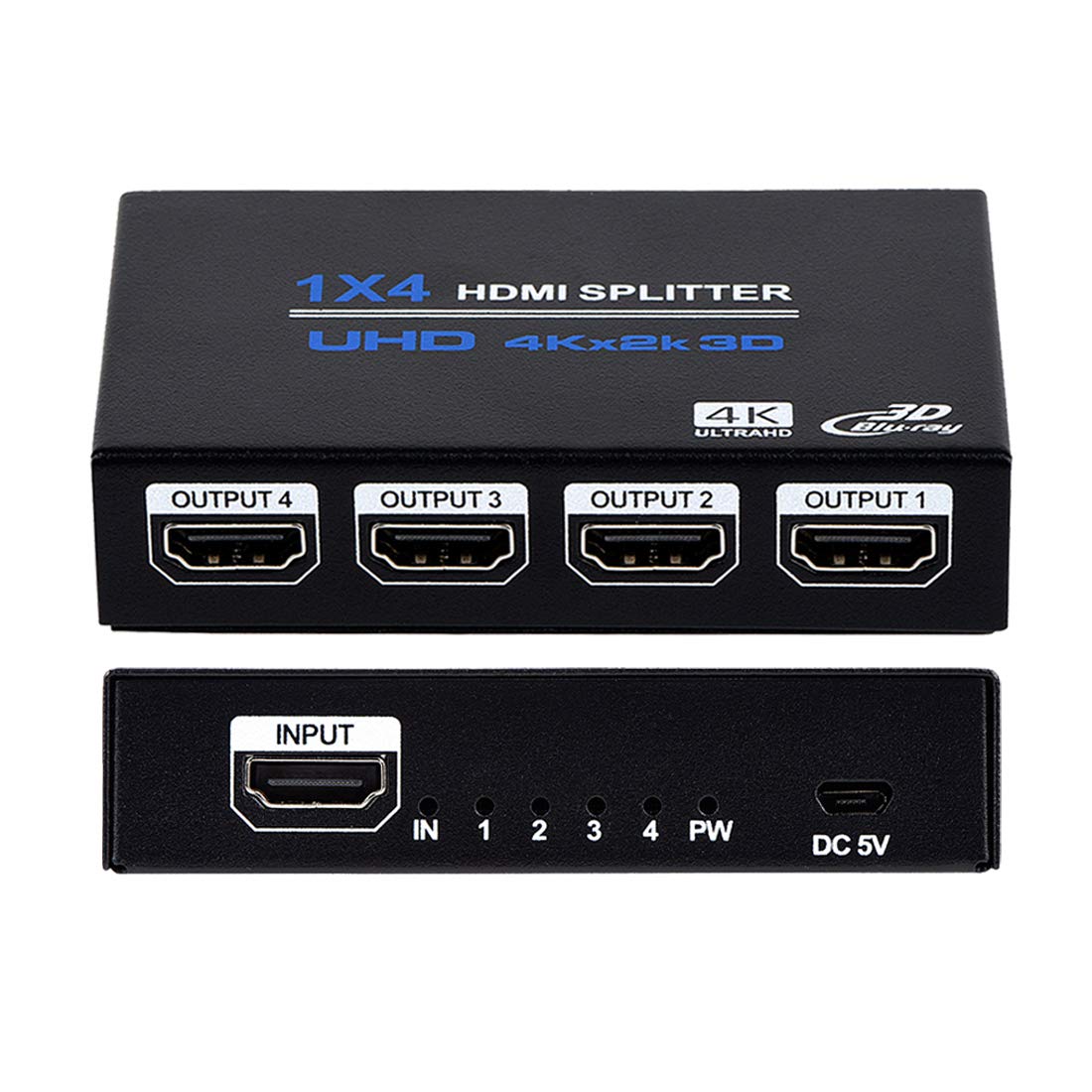 Amazon.co.jp: HDMI分配器 1x4 HDMIスプリッター 1入力4出力 3D