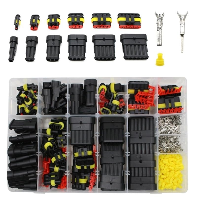 1004/708/622/352/254 connettori impermeabili a 1-6 pin, connettori rapidi per cavi elettrici marini per auto (254 pezzi)