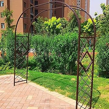 Heavy Duty Garden Arch Rose Archway, for Outdoors Garden Arbor for Various Climbing Plant, Rose Arch, Easy Assembly,Copper-220230cm