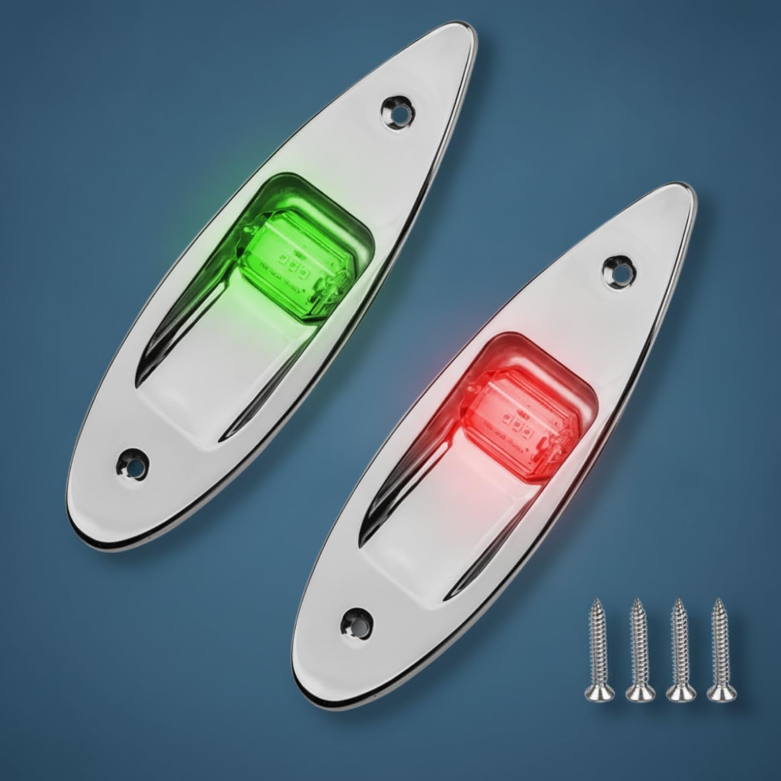 Lampe Signalisation Marine Étanche avec Support en Acier Inoxydable pour Bateau Pêche