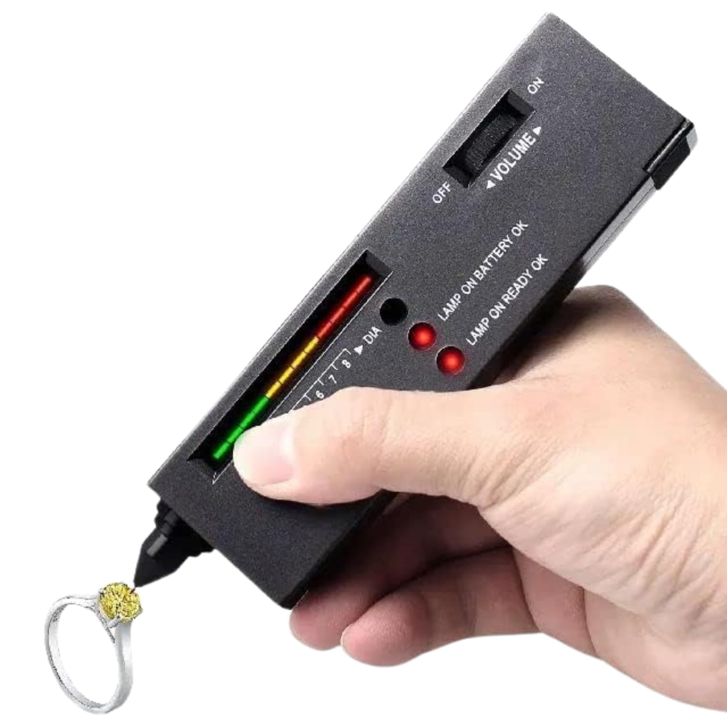 Diamond Tester Professional Pen - Diamond Selector II for Jewelers Accurate Portable Tester with 9V Battery Included Ideal for Novice and Experts Fast and Reliable Diamond Testing (Black) (B0DFTLHCNT) Amazon Price History, Amazon Price Tracker