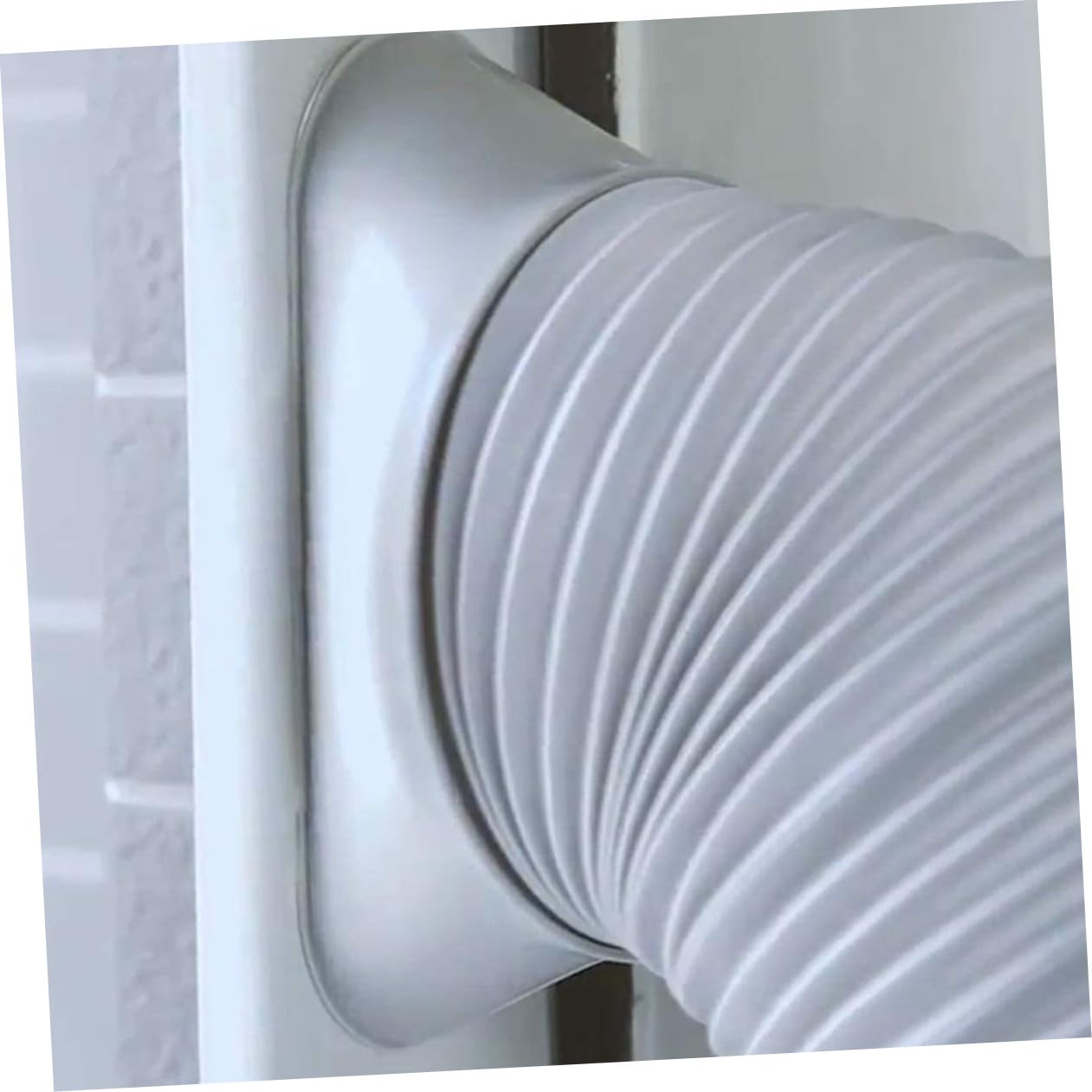 Tubo di Scarico Aria Estensibile Pe Bianco per Condizionatore Mobile | Spessore Rinforzato, Leggero e Flessibile, Atmosfera Estiva, Uso Cucina Domestica
