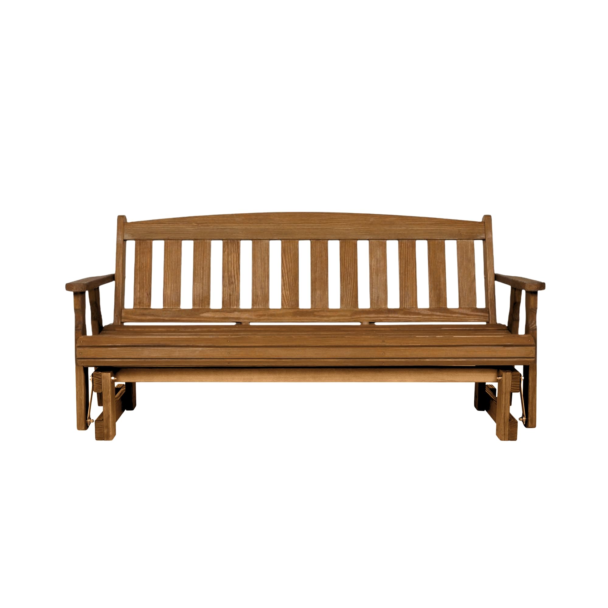 Amish Casual Heavy Duty 800 Lb Mission Pressure Treated Porch Glider (Oak Stain, 6 Foot)