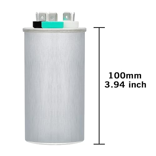 Miniatura 25 de Condensador ovalado de arranque para aire acondicionado, 7.5 uF 370/440VAC 50/60Hz CBB65 CBB65A, arranque de motor de ventilador, bomba de piscina