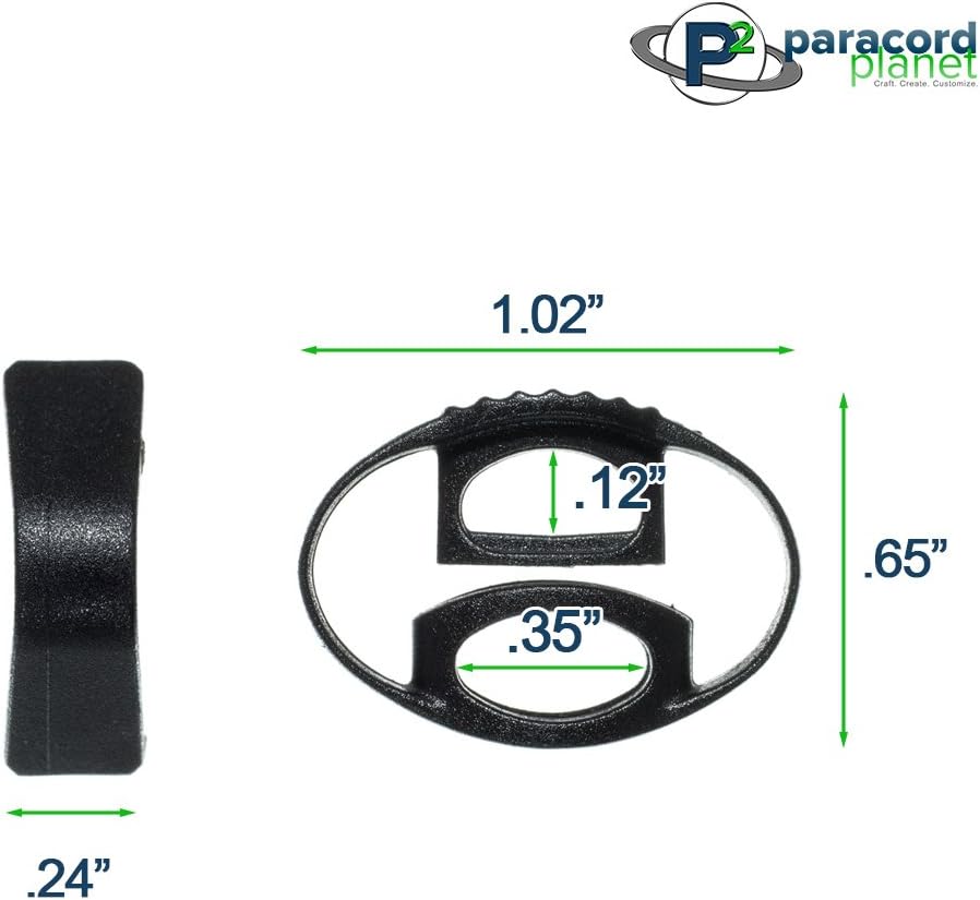 Paracord Planet Center Release Slip Lock (CSL) – Cord End Lock Toggle Stopper – No-Spring Design - Image 3