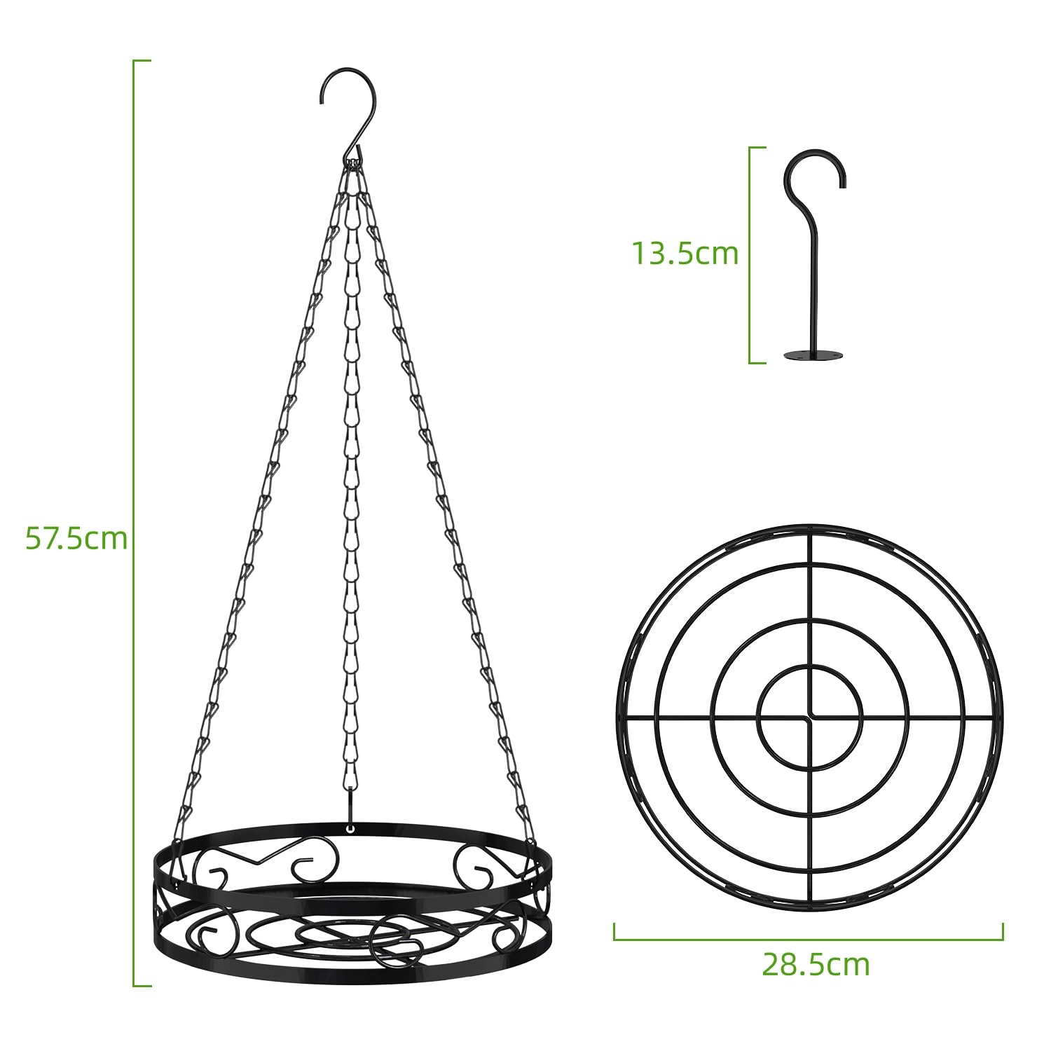 Jardinières Suspendues En Métal Pour Plantes D'intérieur Pots De Fleurs