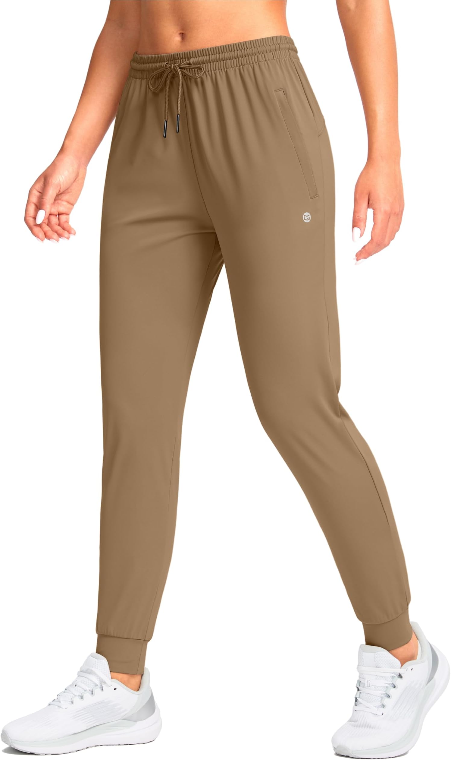 Women's Joggers Pants with Zipper Pockets Tapered Running Sweatpants for Women Lounge, Jogging