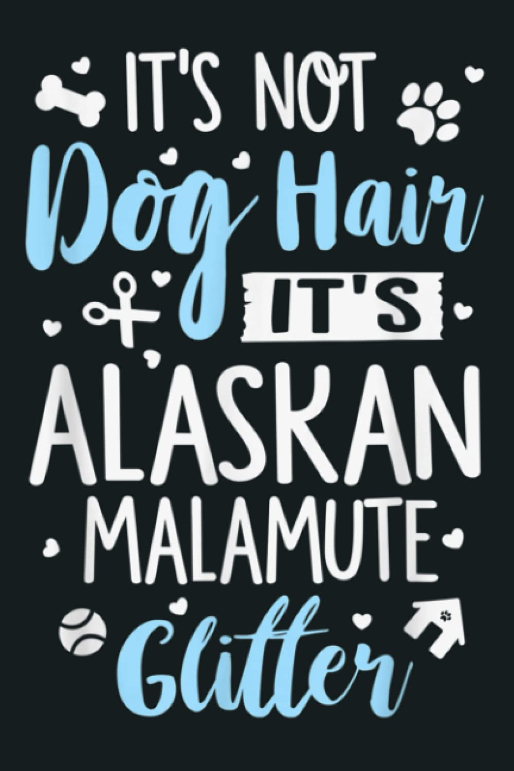 Alaskan Malamute Glitter Funny Alaskan Malamute Gift: notebook, notebook journal beautiful , simple, impressive,size 6x9 inches, 114 paperback pages