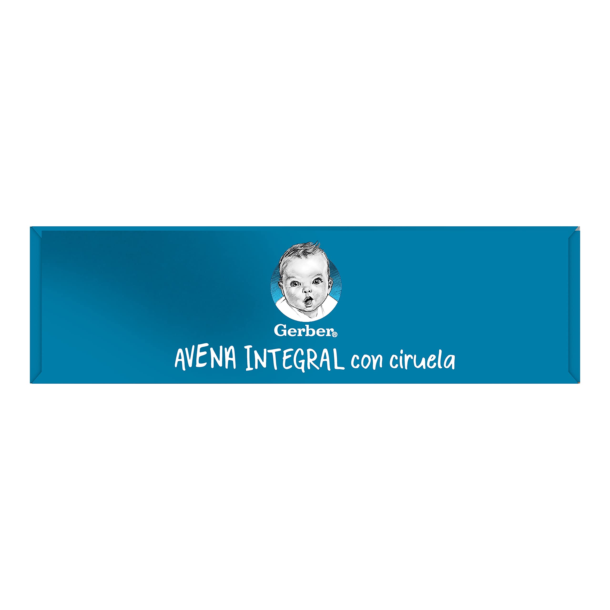 GERBER Avena Integral con Ciruela, Papilla de Cereales para Bebés, Paquetes 9x250g, a partir de 6 meses
