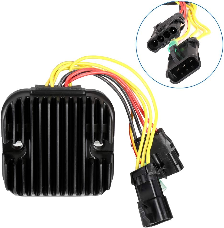 ECCPP Voltage Regulator Rectifier Fit for 2008-2009 for Polaris Ranger 500 2008 for Polaris Sportsman X2 700 2007-2009 for Polaris Sportsman X2 800 4011925 4012384 Rectifier Regulator