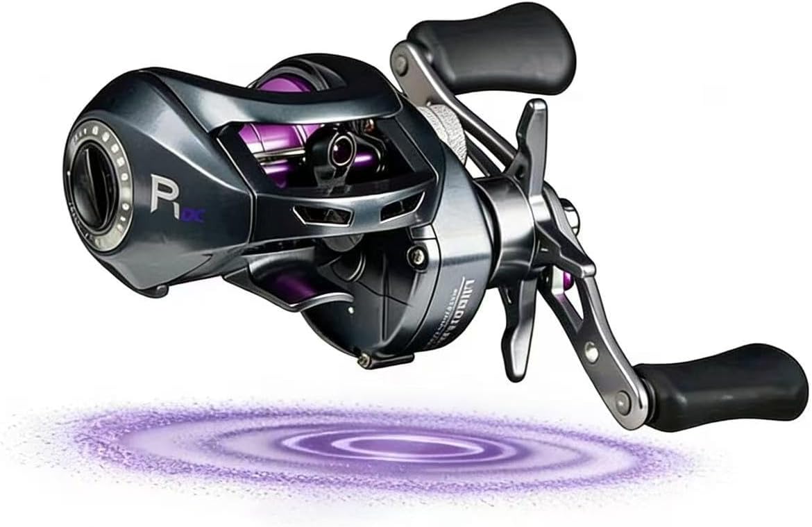 Electronic Brake baitcasting Reel Takuma P1DC Electronic Intelligent Brake Baitcasting, Self-Powered with Gear Infinite Sensing Adjustment, Digital Control Beginner Reel for Lure Fishing DC