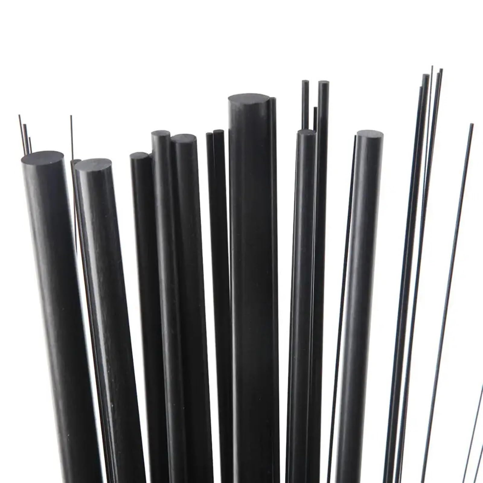 5pcs/10pcs Carbon Fiber Rod Dia 1mm 2mm 3mm 4mm 5mm 6mm Length 500mm Carbon Fiber Rods(4mm 5pcs)
