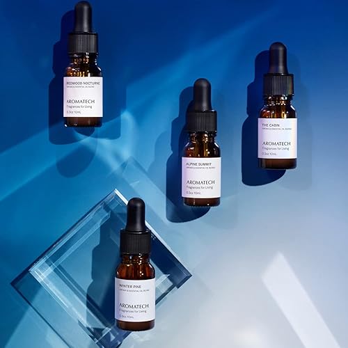 Miniatura 2 de AromaTech The Fresh Outdoors Set  Set de regalo de difusor de aroma de aceites esenciales mezcla de The Cabin, Winter Pine, Alpine Summit y Redwood