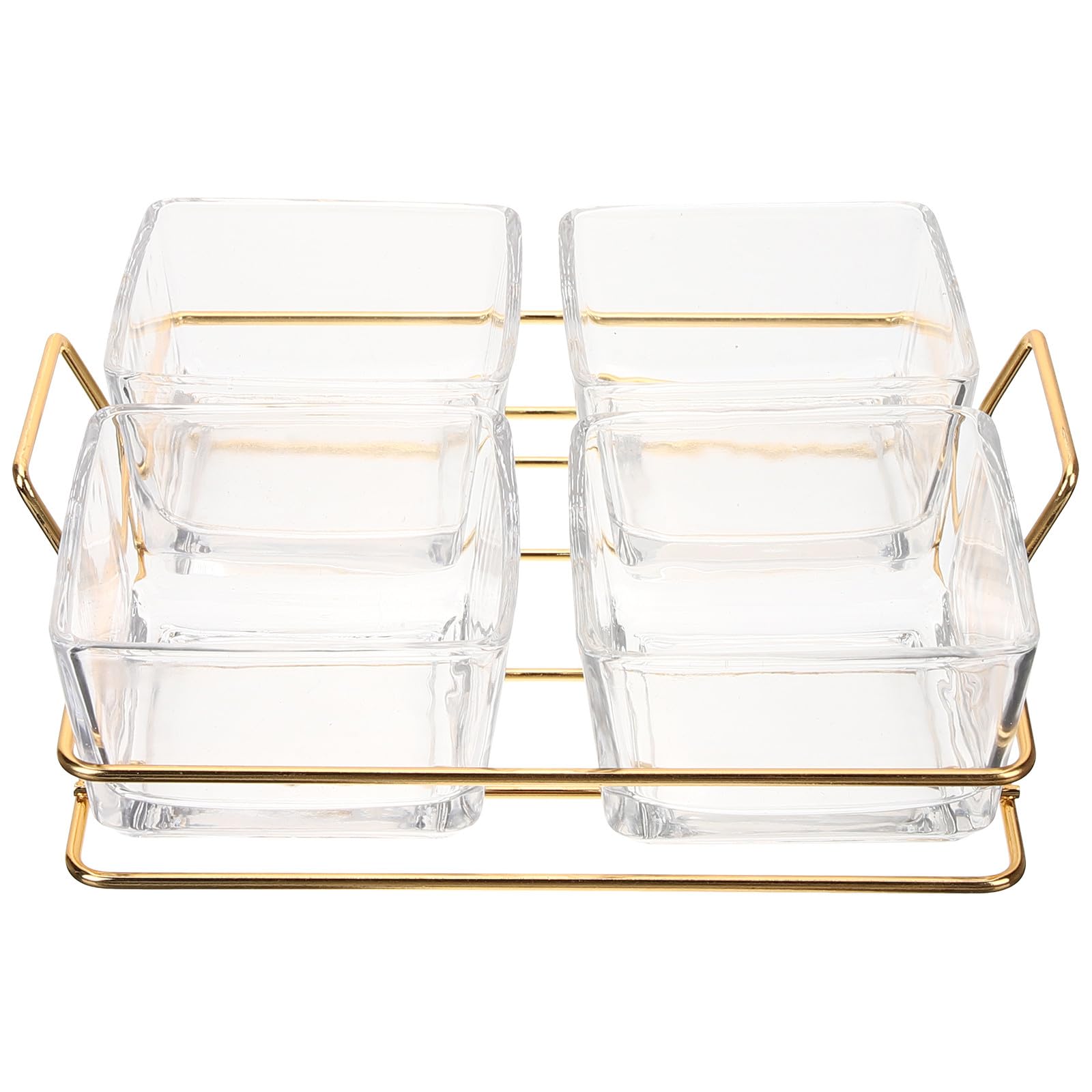 Plateau de service en verre solide et facile à nettoyer pour buffets
