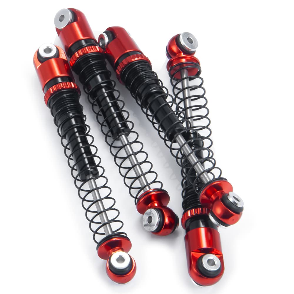 ZuoLan 1/24 RC Car Shocks 48mm Adjustable Absorber Damper for 1/24 Axial SCX24 AXI90081 Deadbolt AXI00001/AXI00006 RC Crawler Car Upgrades (Red) - Image 3