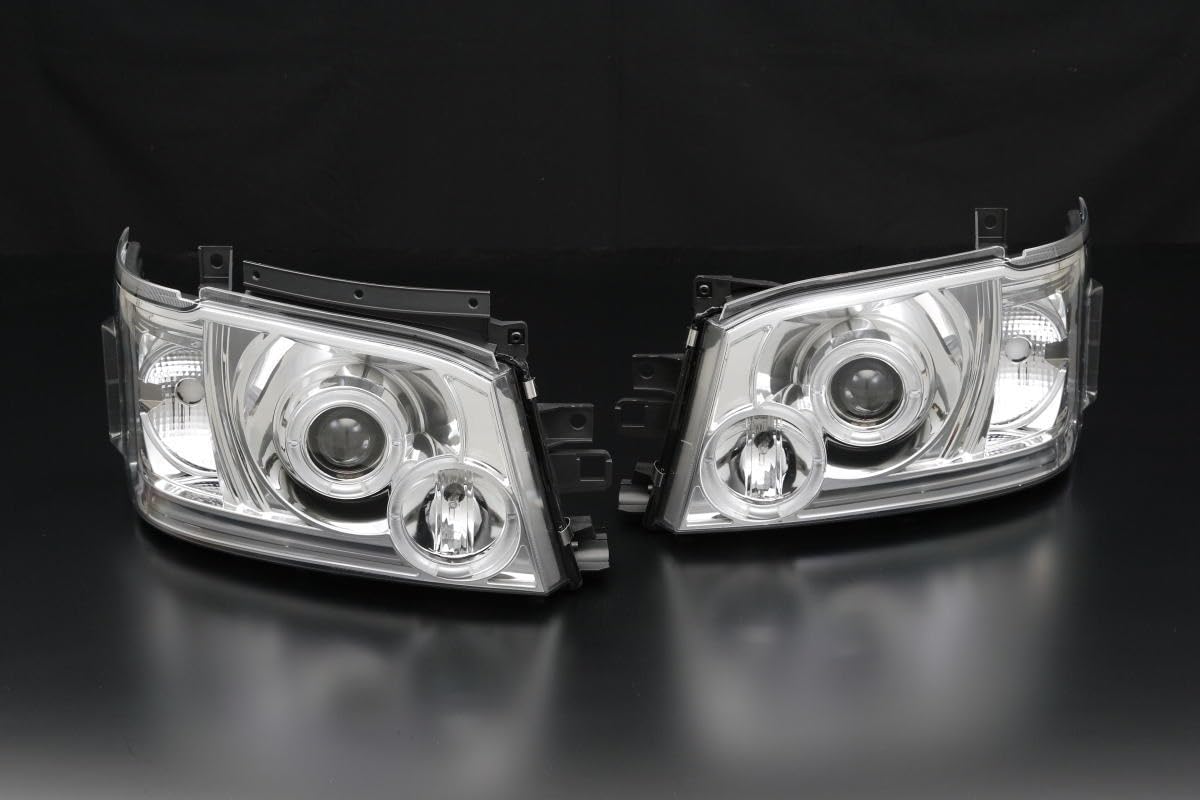 Amazon | (インナーメッキ) 200系ハイエース 1型2型専用 LEDリング付き