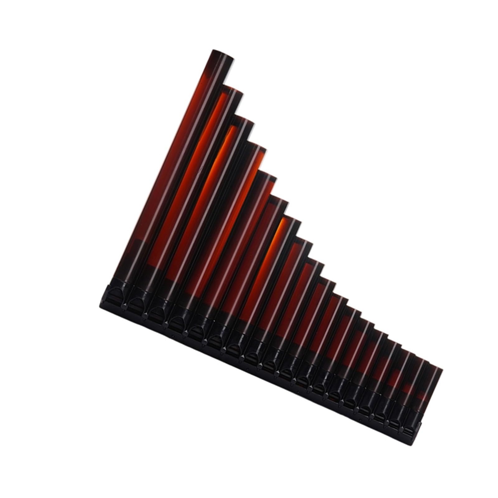 Panflöte Für Erwachsene Leicht Zu Erlernendes Panflöteninstrument Mit Mundstück 16 18 Pfeifen Für Unterrichten Und Spielen(Double18brown)