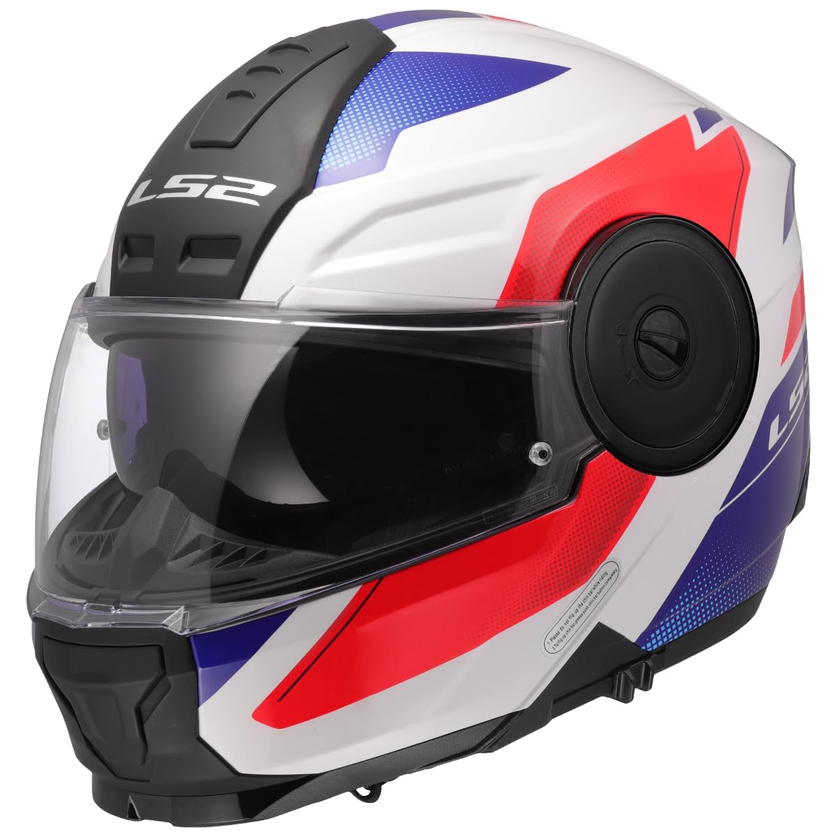 LS2, Casco Moto Modular SCOPE II DURIA White Blue Red, XS