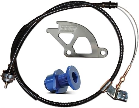 BBK Performance 16095 Adjustable Clutch Cable, Double Hook Aluminum Quadrant and Firewall Adjuster Kit for Ford Mustang GT, Cobra