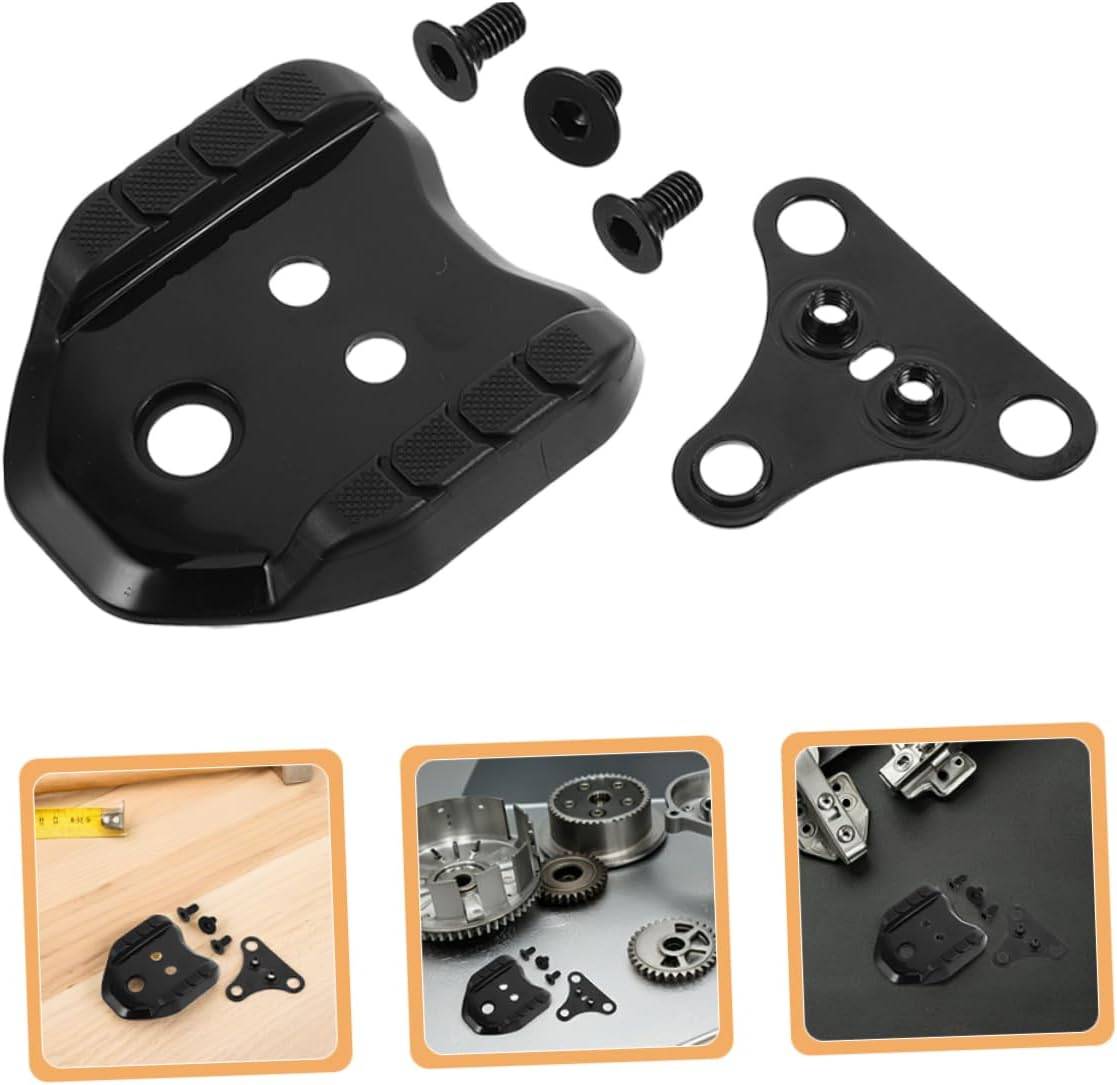Kisangel 1set Cycling Pedal Adapter Cleats Stabilizing Converters for Mountain and Road Bike Shoes Installation Performance for