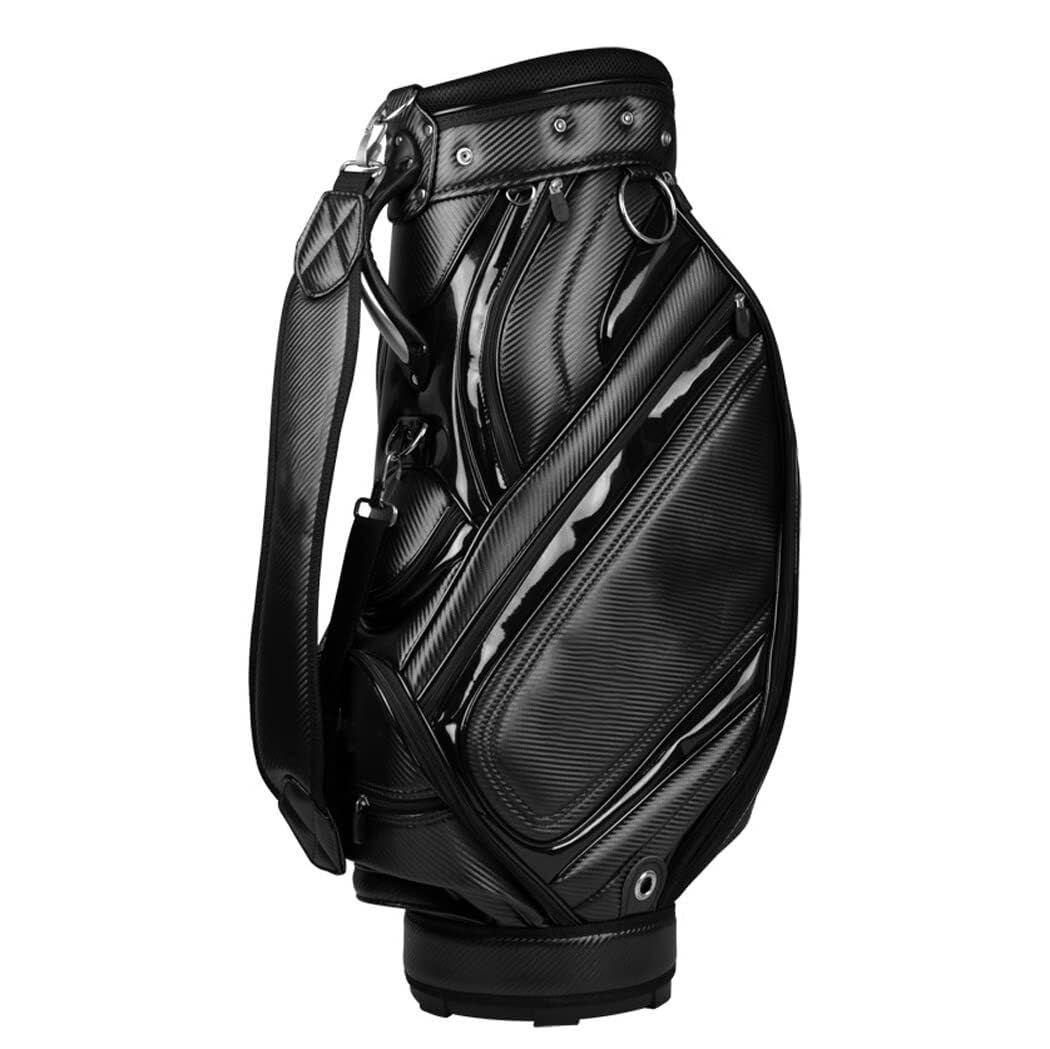 Golfschlägertasche for Herren, wasserdichte PU-Golf-Standtasche, leichte Golfschläger-Tragetaschen, Golfausrüstung for die Driving Range