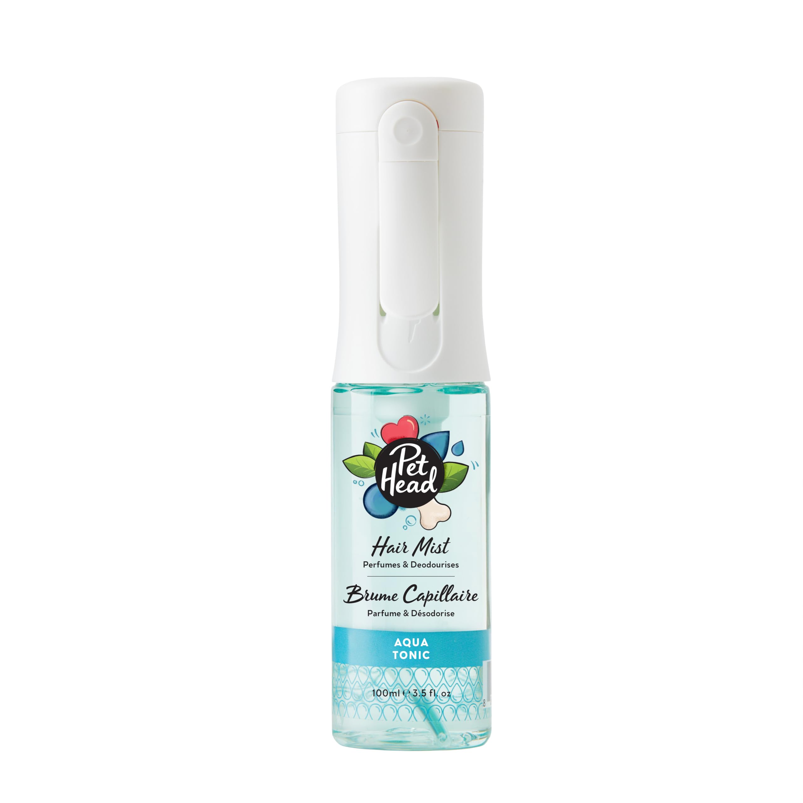 Pet Head Dog Hair Mist | Aqua Tonic Fragrance | Perfumes and Deodorises | Long-Lasting & Alcohol-Free Formula | Dog Deodorant Spray for Smelly Dogs | 100 ml