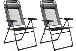 Giantex Heavy Duty Patio Chairs with 300-500 lb Capacity