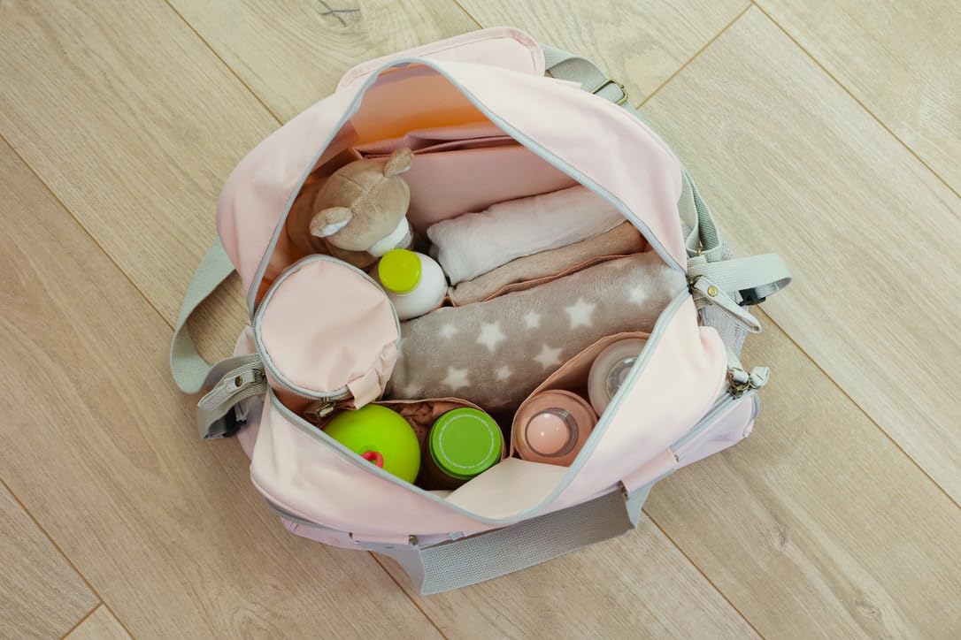Sac a langer BABY ON BOARD SIMPLY BABYBAG - Rose